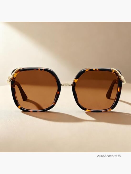 Oversized Square Polarized Sunglasses with HD UV Protection main image 6